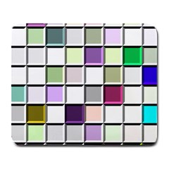 Color Tiles Abstract Mosaic Background Large Mousepads