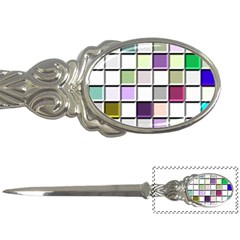 Color Tiles Abstract Mosaic Background Letter Opener