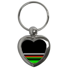 Colorful Neon Background Images Key Chains (heart) 