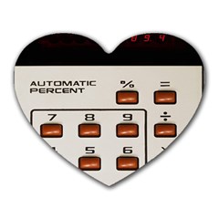 Vintage Calculator Heart Mousepads