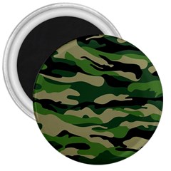 Green Military Vector Pattern Texture 3  Magnets