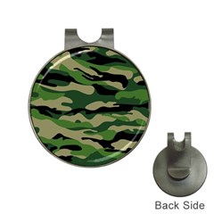 Green Military Vector Pattern Texture Hat Clips With Golf Markers