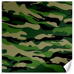 Green Military Vector Pattern Texture Canvas 16  X 16 