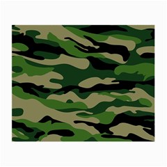Green Military Vector Pattern Texture Small Glasses Cloth (2-side)