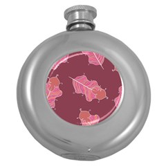 Plumelet Pen Ethnic Elegant Hippie Round Hip Flask (5 Oz)