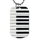 Keybord Piano Dog Tag (Two Sides) Back