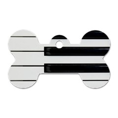 Keybord Piano Dog Tag Bone (two Sides)