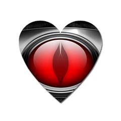 Red Eye Heart Magnet by Sudhe