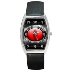 Red Eye Barrel Style Metal Watch