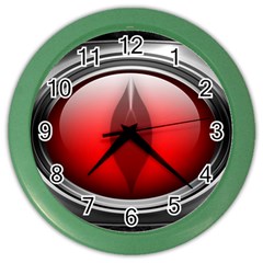 Red Eye Color Wall Clock