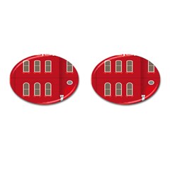 Red House Cufflinks (oval)