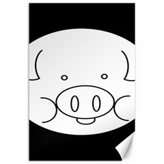 Pig Logo Canvas 24  X 36 