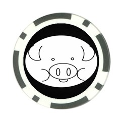 Pig Logo Poker Chip Card Guard