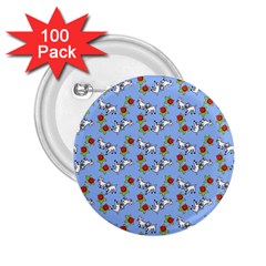 Lamb Pattern Blue 2.25  Buttons (100 pack) 