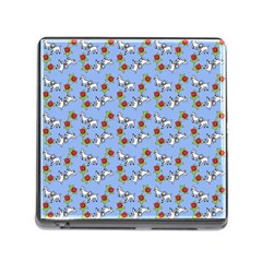 Lamb Pattern Blue Memory Card Reader (square 5 Slot) by snowwhitegirl
