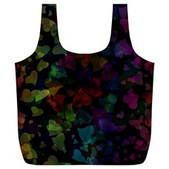 Falling Hearts  Full Print Recycle Bag (xl) by LoolyElzayat