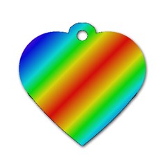 Background Diagonal Refraction Dog Tag Heart (one Side)