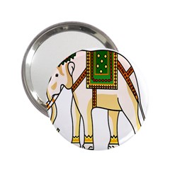 Elephant Indian Animal Design 2 25  Handbag Mirrors