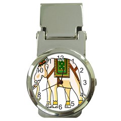 Elephant Indian Animal Design Money Clip Watches