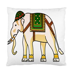 Elephant Indian Animal Design Standard Cushion Case (two Sides) by Sudhe