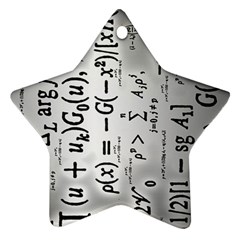 Science Formulas Ornament (star)