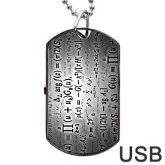 Science Formulas Dog Tag Usb Flash (two Sides)