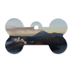 Sunrise Mount Bromo Tengger Semeru National Park  Indonesia Dog Tag Bone (one Side) by Sudhe