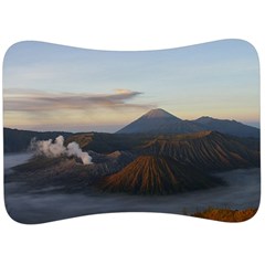 Sunrise Mount Bromo Tengger Semeru National Park  Indonesia Velour Seat Head Rest Cushion by Sudhe