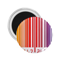 Colorful Gradient Barcode 2 25  Magnets