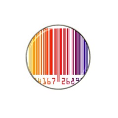 Colorful Gradient Barcode Hat Clip Ball Marker (4 Pack)