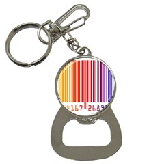 Colorful Gradient Barcode Bottle Opener Key Chains