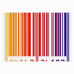 Colorful Gradient Barcode Large Glasses Cloth