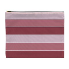 Striped Shapes Wide Stripes Horizontal Geometric Cosmetic Bag (xl) by Sudhe