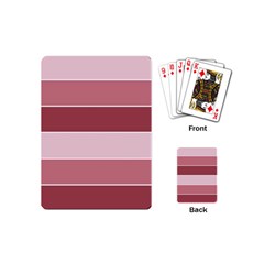 Striped Shapes Wide Stripes Horizontal Geometric Playing Cards (mini)