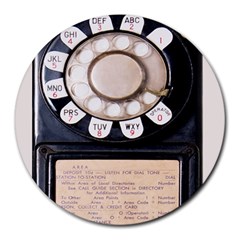 Vintage Payphone Round Mousepads by Sudhe