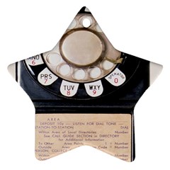 Vintage Payphone Star Ornament (two Sides)