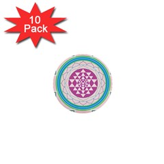 Mandala Design Arts Indian 1  Mini Buttons (10 Pack) 