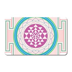 Mandala Design Arts Indian Magnet (rectangular)