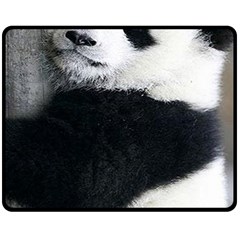 Panda Bear Sleeping Fleece Blanket (medium)  by Sudhe