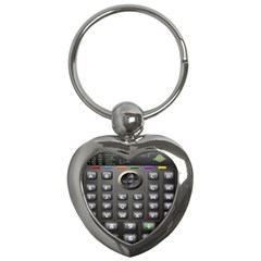 Scientific Solar Calculator Key Chains (heart) 