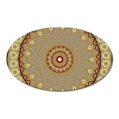 Mandala Art Ornament Pattern Oval Magnet