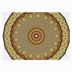 Mandala Art Ornament Pattern Large Glasses Cloth (2-side)