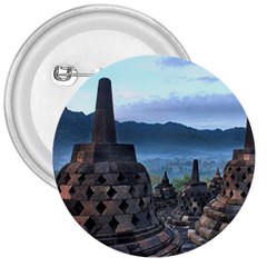 Borobudur Temple  Morning Serenade 3  Buttons by Sudhe