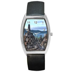 Borobudur Temple  Morning Serenade Barrel Style Metal Watch