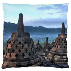 Borobudur Temple  Morning Serenade Standard Flano Cushion Case (one Side) by Sudhe