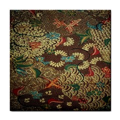 Colorful The Beautiful Of Art Indonesian Batik Pattern Tile Coasters