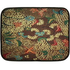 Colorful The Beautiful Of Art Indonesian Batik Pattern Fleece Blanket (mini)