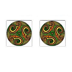 Celtic Celts Circle Color Colors Cufflinks (square)