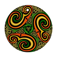 Celtic Celts Circle Color Colors Round Ornament (two Sides)