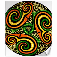 Celtic Celts Circle Color Colors Canvas 8  X 10  by Sudhe